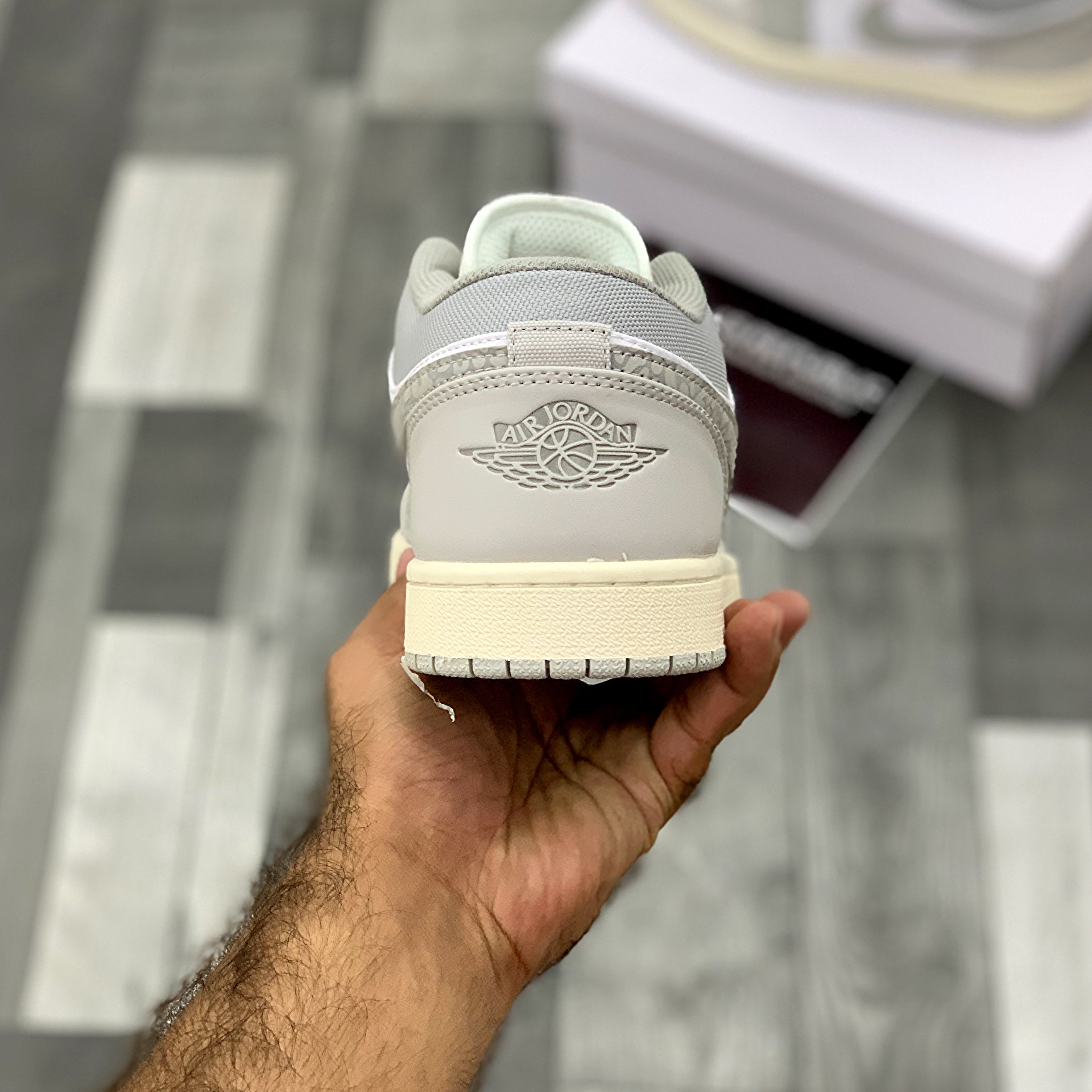 AJ-1 Lows (PRM Smoke Grey Elephaant)- Premium Batch