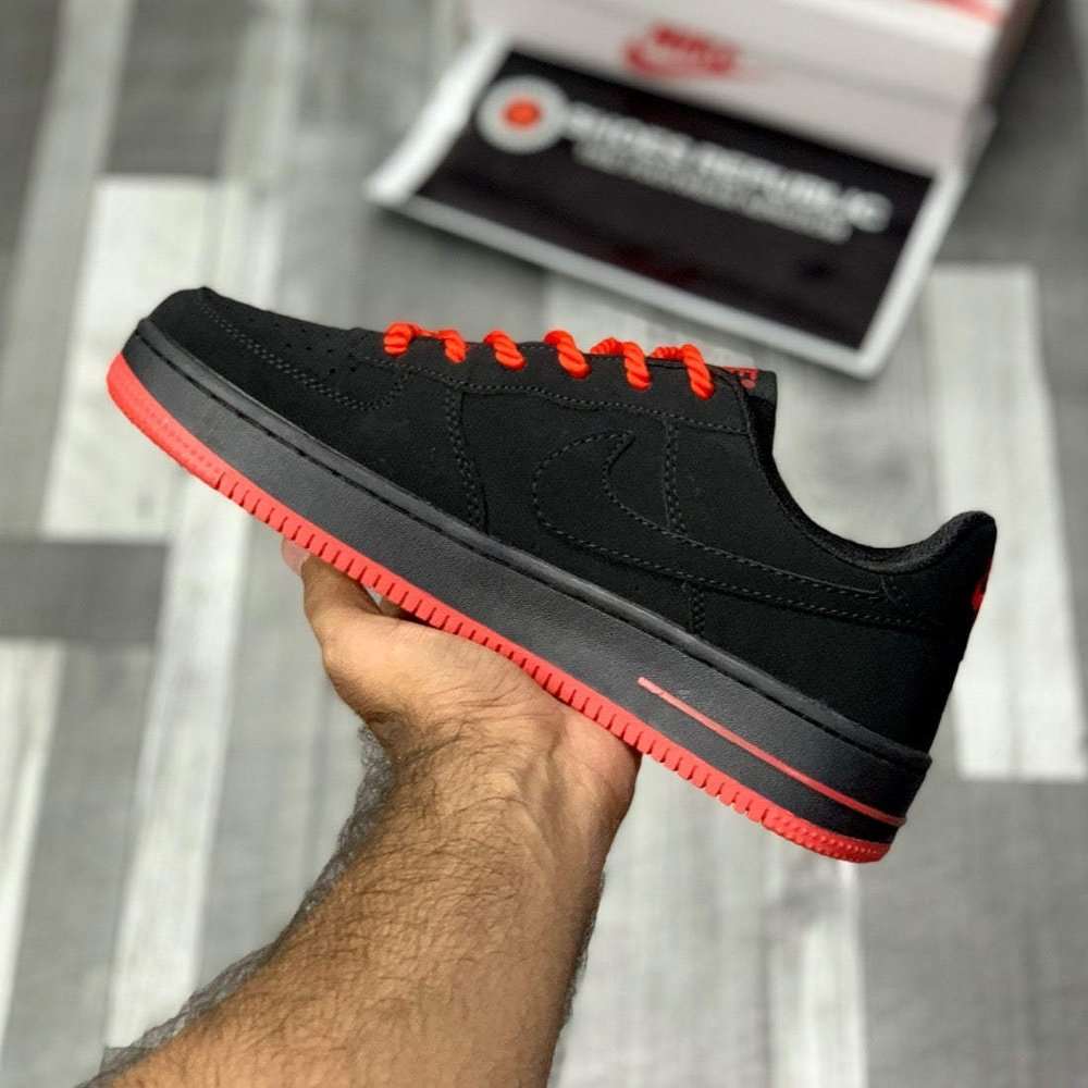 Air Force 1 Red Rope Laces | Bold Statement Sneaker - ShoesRepublic