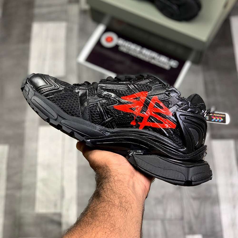 Ballenciiaga Runner Graffiitti (Black Redd)Top Premium Batch - ShoesRepublic