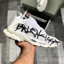 Ballenciiaga Runner Graffiitti (Whiite Black)Top Premium Batch - ShoesRepublic