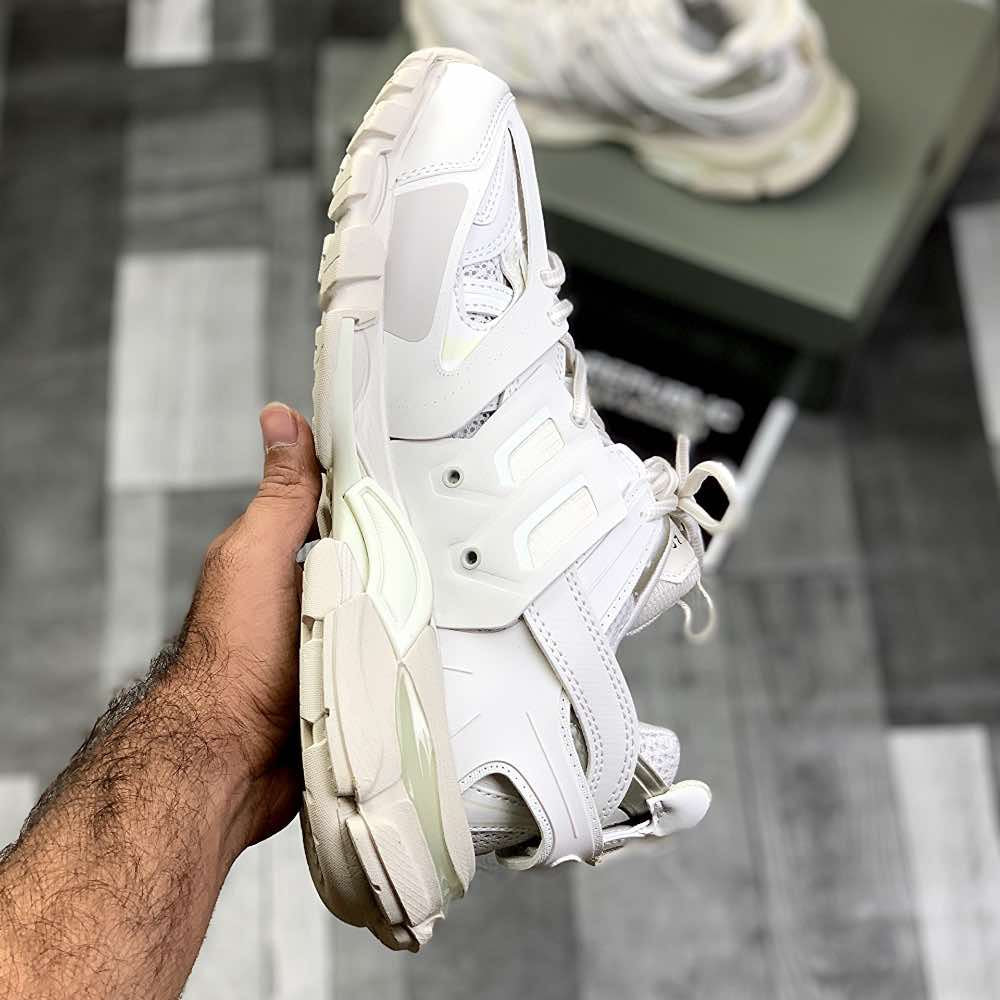 Ballenciiaga Trackk 1.0 (Cream Whiite)Top Premium Batch - ShoesRepublic