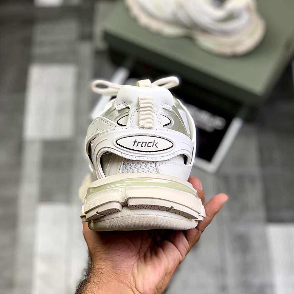 Ballenciiaga Trackk 1.0 (Cream Whiite)Top Premium Batch - ShoesRepublic