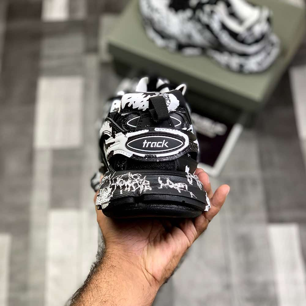 Ballenciiaga Trackk Graffiitti (Black)Top Premium Batch - ShoesRepublic