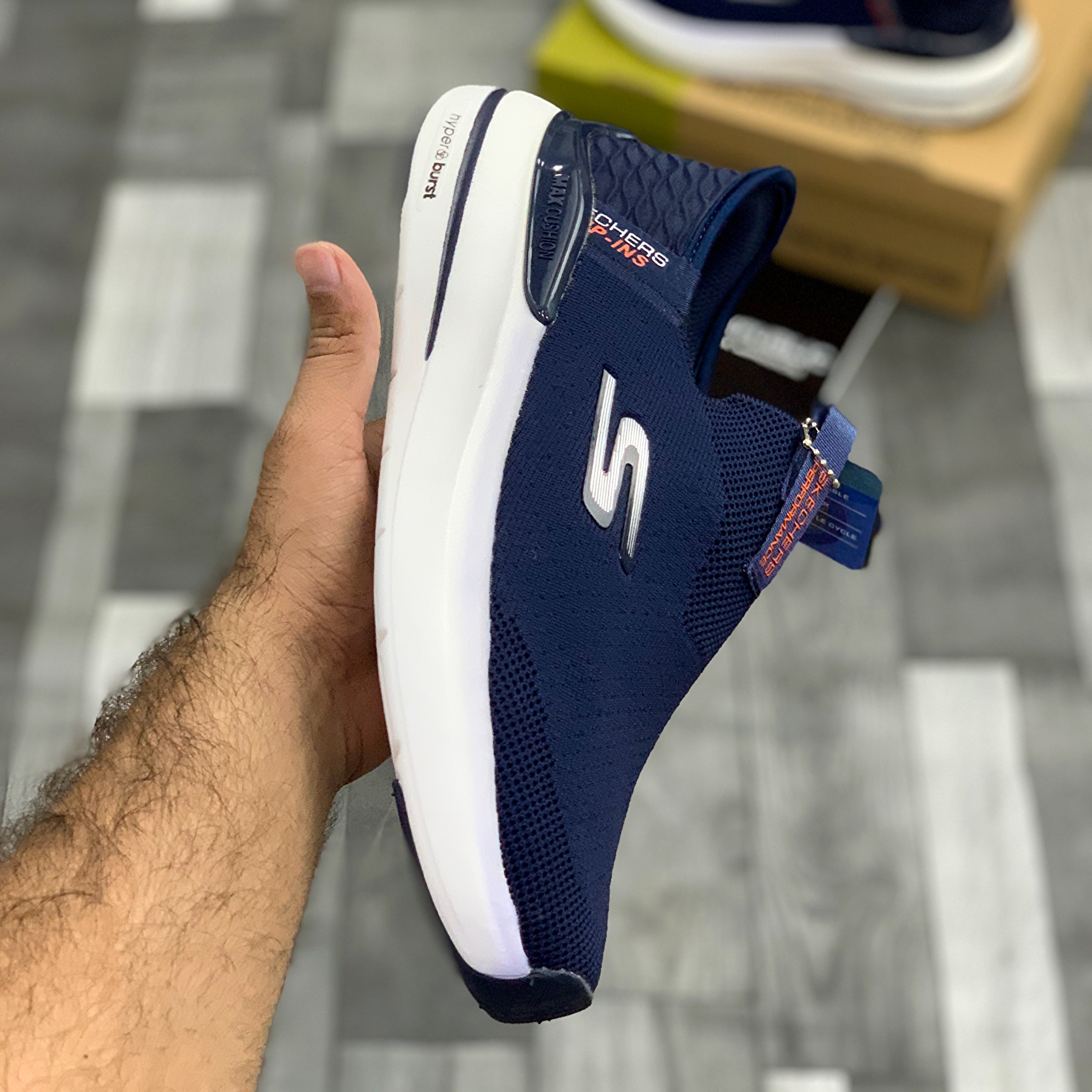 Skeccherrs Slip-Ins Memory Foam (Navy)