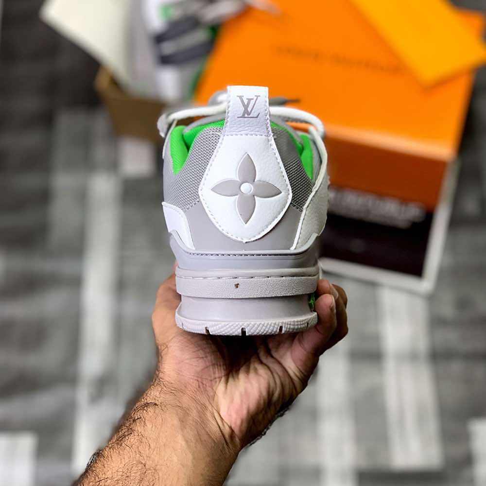 Lo-Vi Trainers (Grey Green) Top Premium Batch - ShoesRepublic