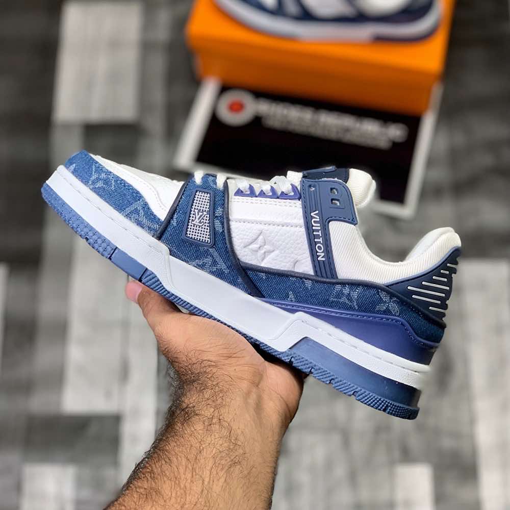 Lo-Vi Trainers Navy | Versatile Style, Easy to Match - ShoesRepublic