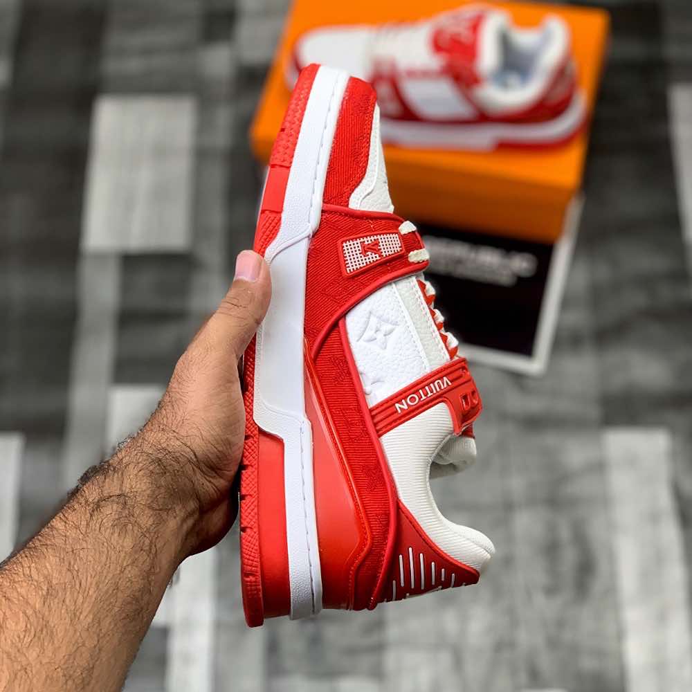 Lo-Vi Trainers Red | Bold Statement Sneaker - ShoesRepublic