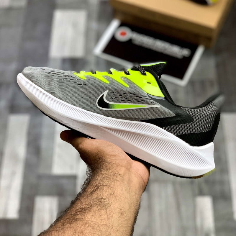 Nk Zooom Wiinfloo 7 (Grey Neon) - ShoesRepublic