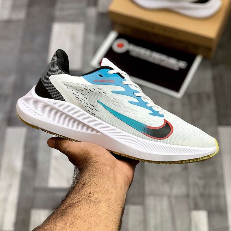 Nk Zooom Wiinfloo 7 (White Multi) - ShoesRepublic