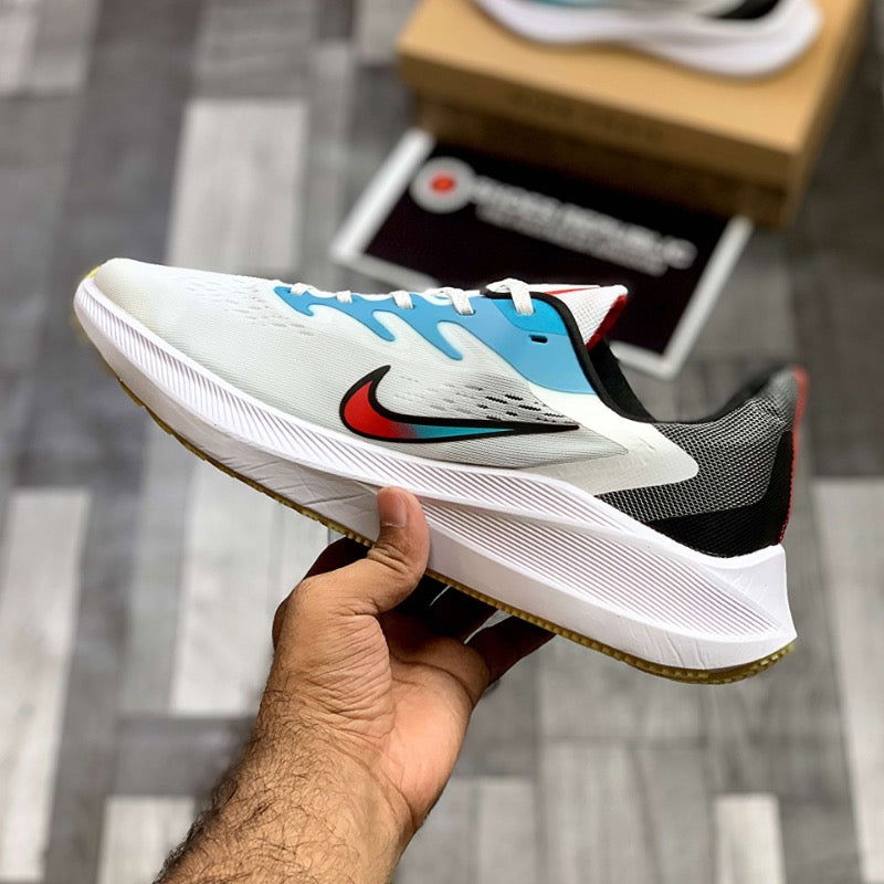 Nk Zooom Wiinfloo 7 (White Multi) - ShoesRepublic