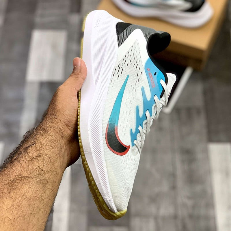 Nk Zooom Wiinfloo 7 (White Multi) - ShoesRepublic