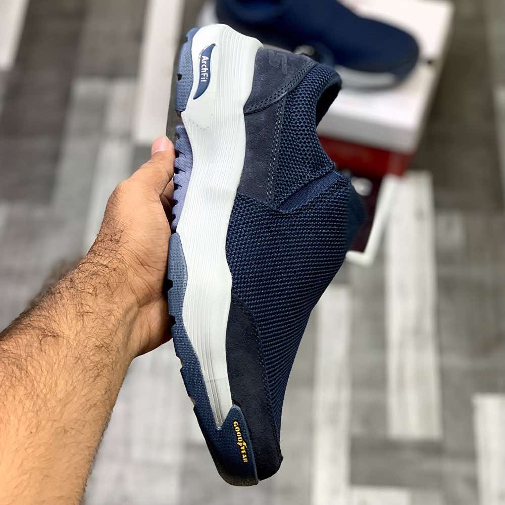 Skecherrs Archfitt Good-Year Slip-In "Navy" - ShoesRepublic