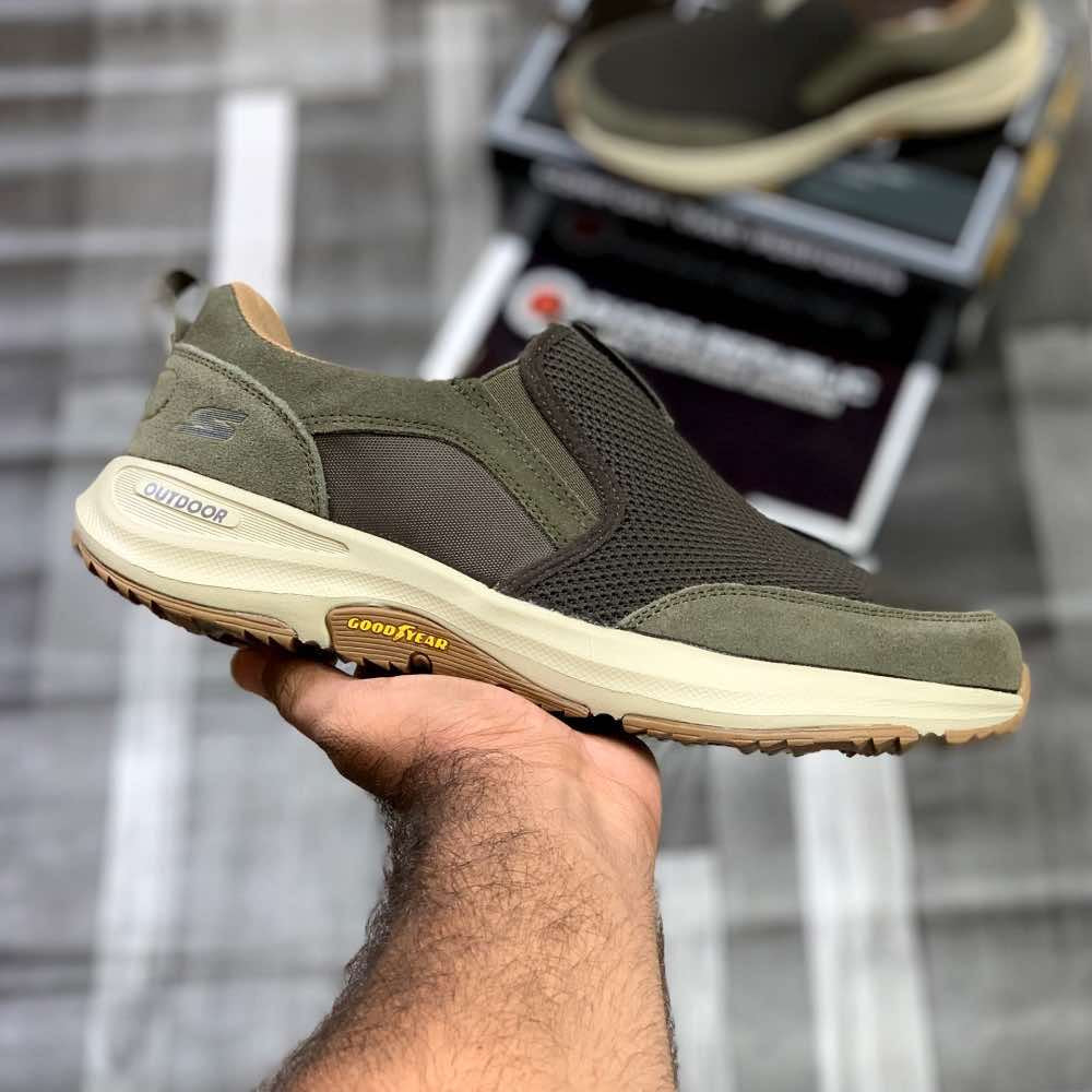 Skecherrs GoWalk Outdoor Slip-In "Nature Brown" - ShoesRepublic