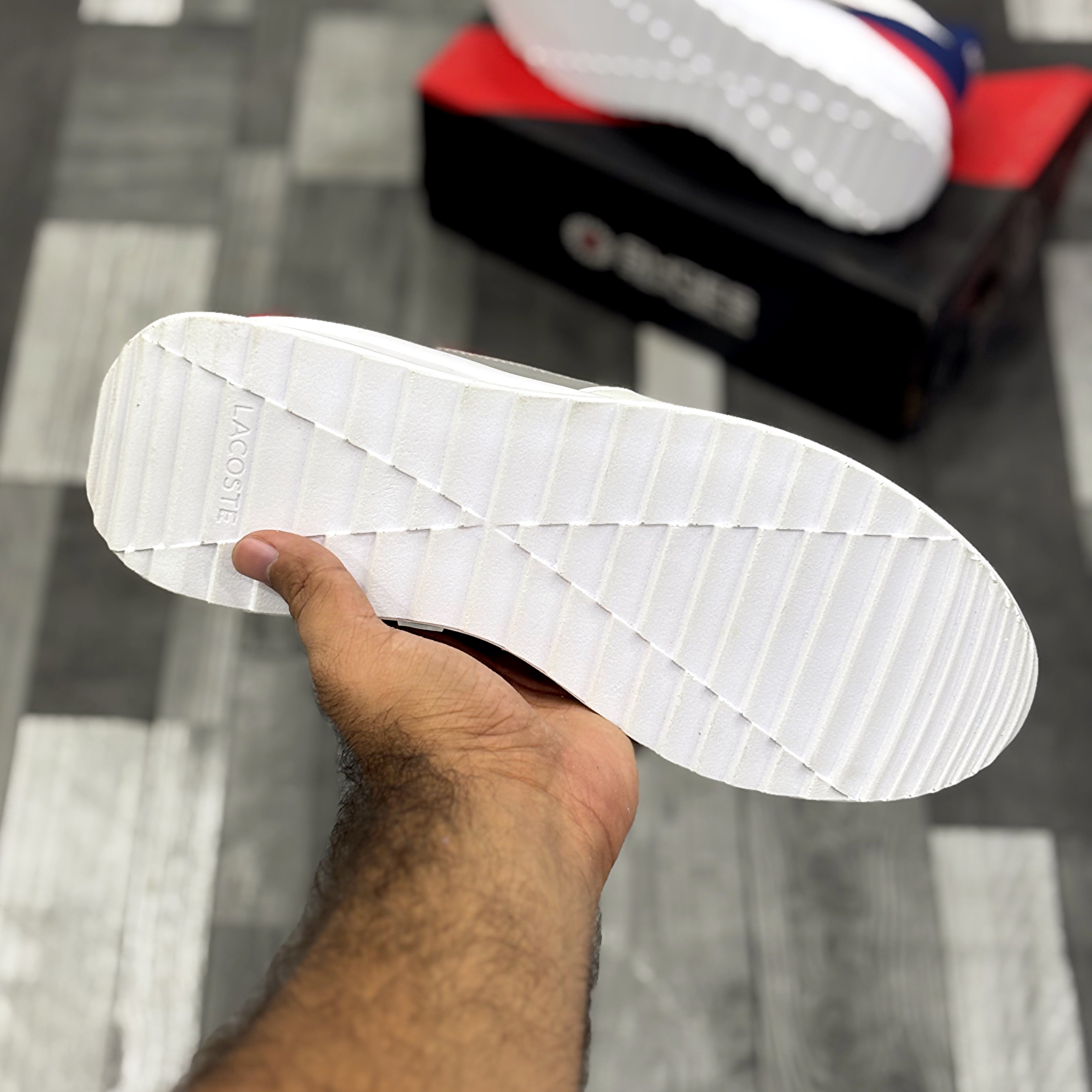 Lacoste (White Blue)