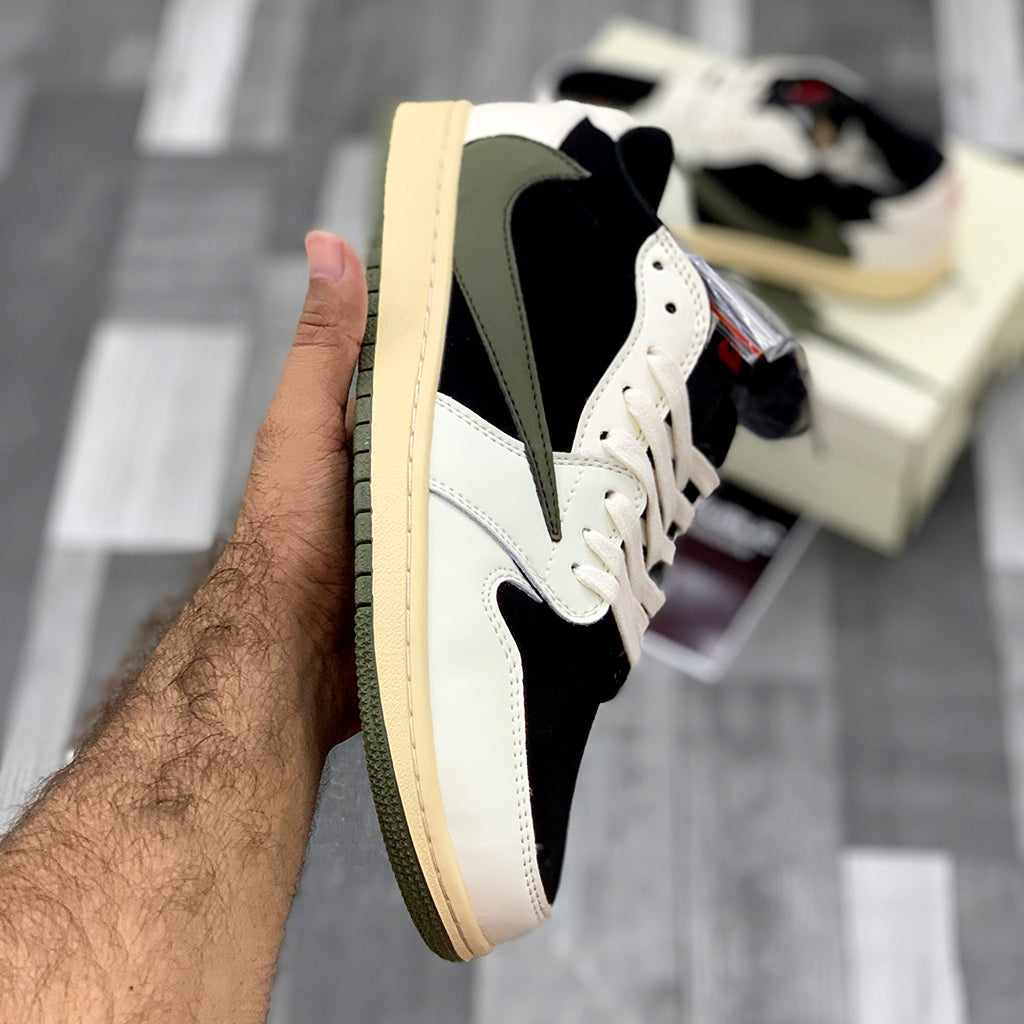 AJ-1 Lows Travis Scott (Olive)- Premium Batch