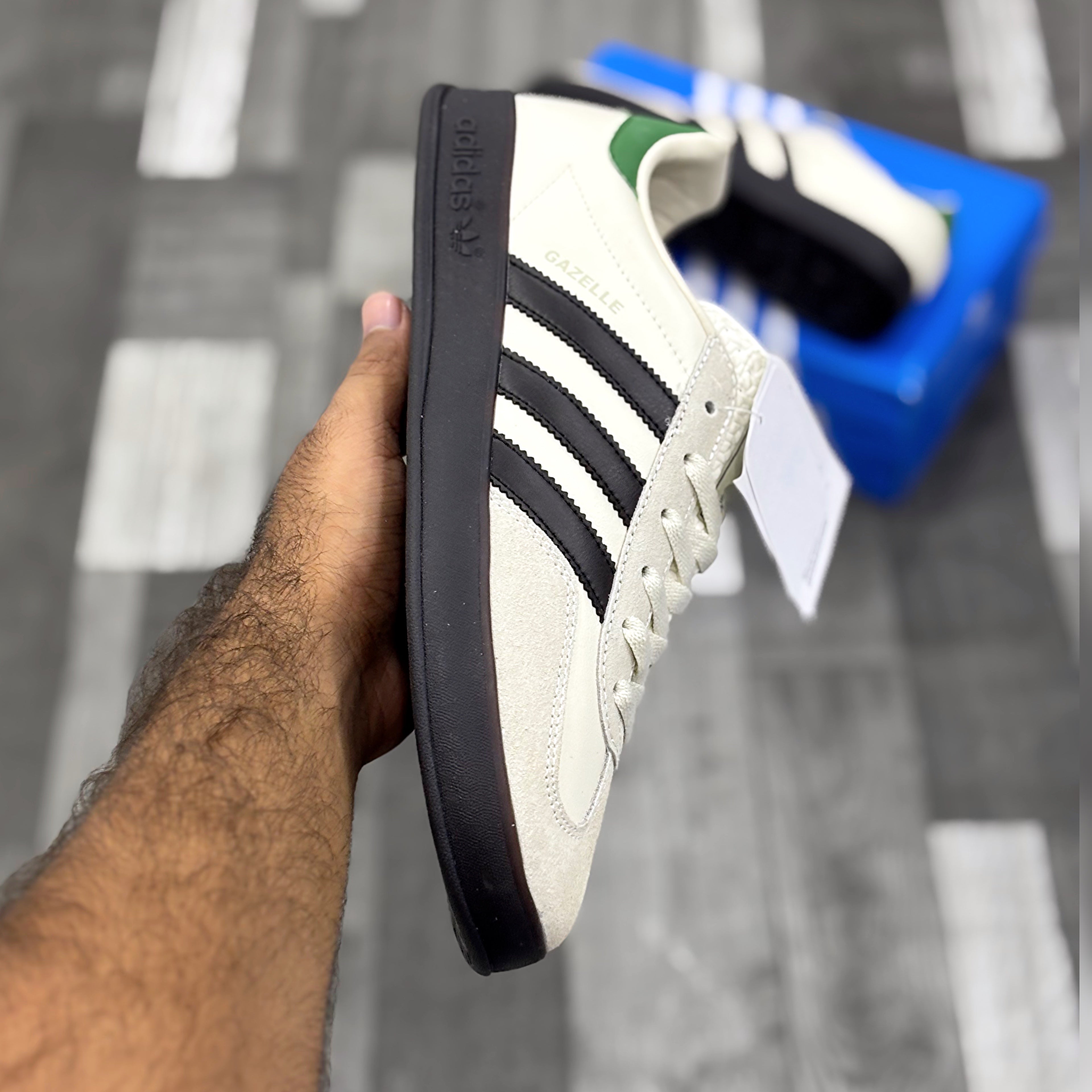 Adii Gazelle (White Black Green)
