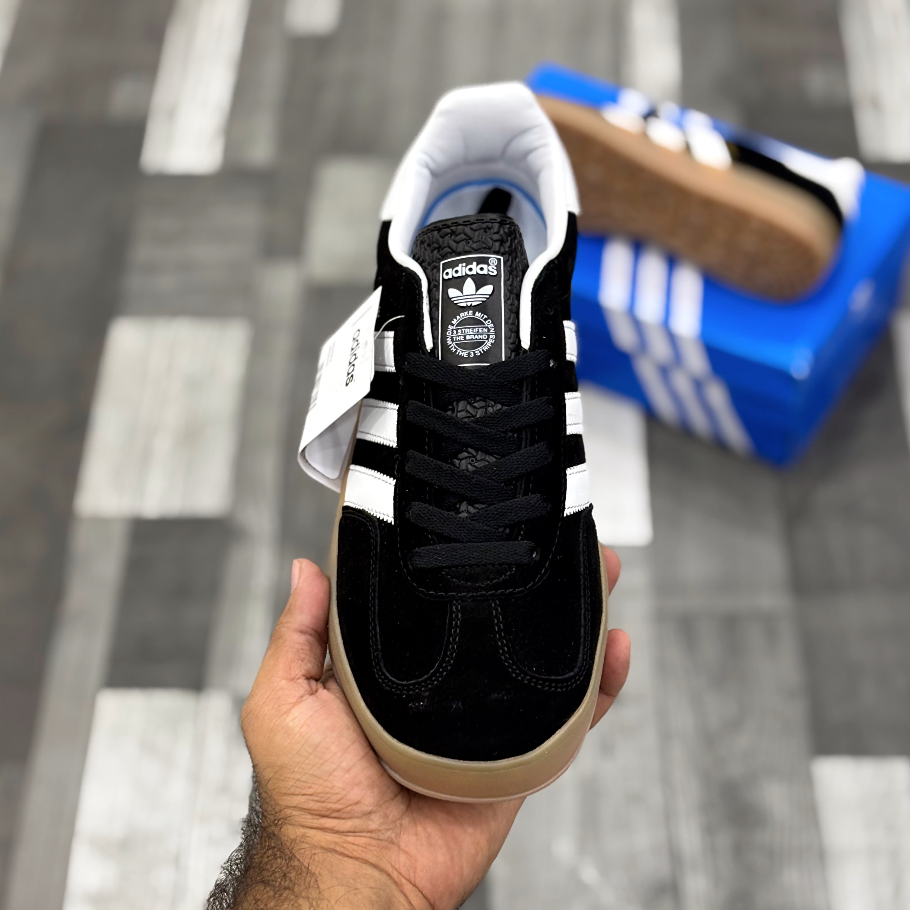 Adii Gazelle (Black Suede) Premium Batch