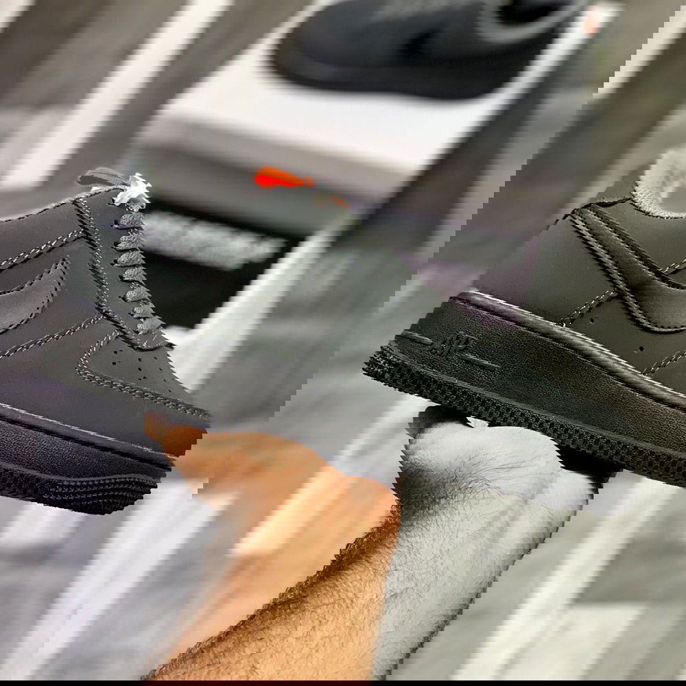 AF-1 Annthracitte (Storm Grey) Premium Batch Leather Edition - ShoesRepublic 