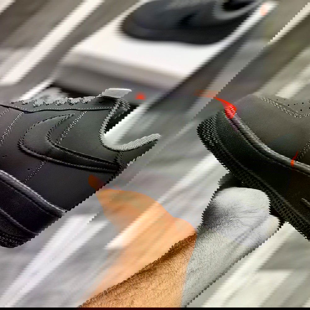 AF-1 Annthracitte (Storm Grey) Premium Batch Leather Edition - ShoesRepublic 