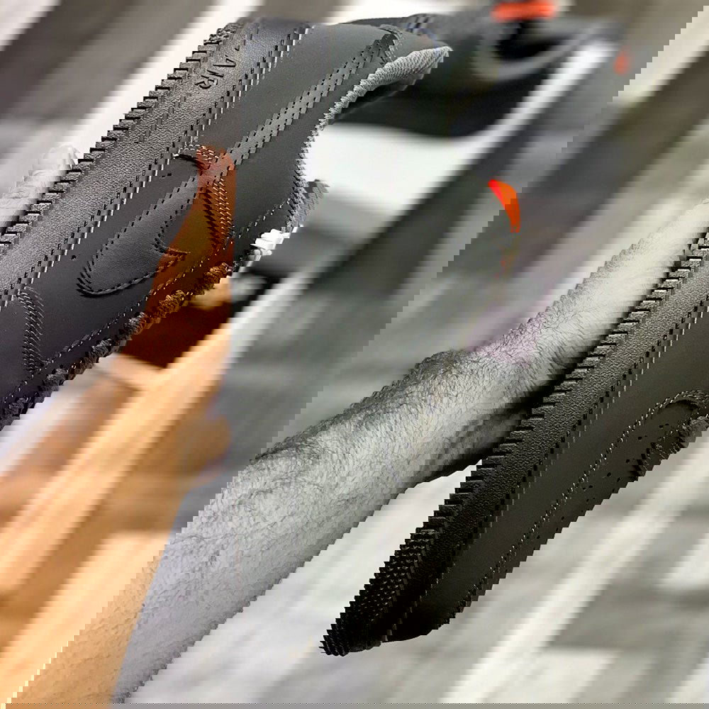 AF-1 Annthracitte (Storm Grey) Premium Batch Leather Edition - ShoesRepublic 