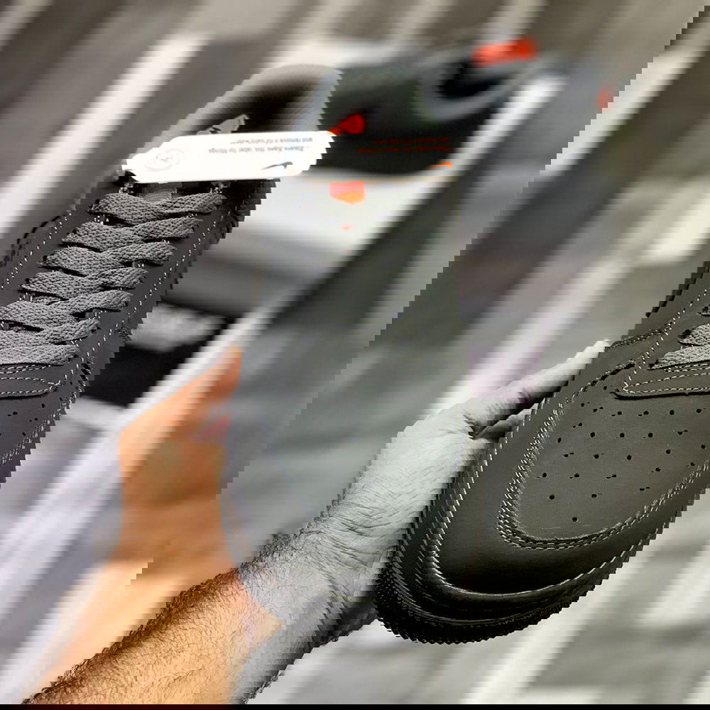 AF-1 Annthracitte (Storm Grey) Premium Batch Leather Edition - ShoesRepublic 