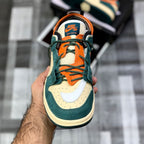Aj-1 X Sb Dunks Low Pro (Green Orange) - ShoesRepublic 