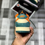 Aj-1 X Sb Dunks Low Pro (Green Orange) - ShoesRepublic 