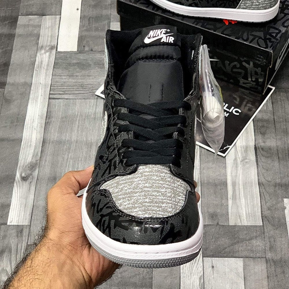 Aj-1 highttops (Rebelliionaiire) Dot Perfect Verison - ShoesRepublic 