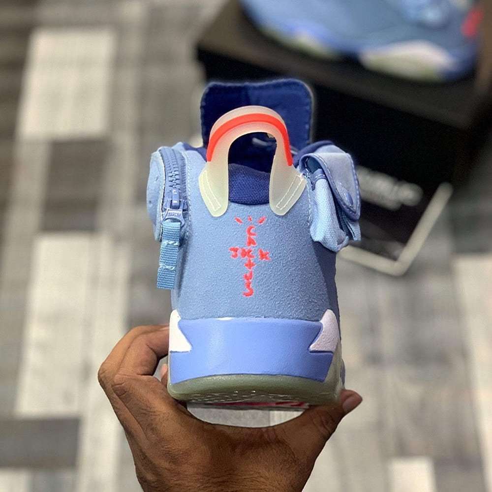 Aj-6 x Traviiis (Uniiversity Bluee) Premium Batch - ShoesRepublic 