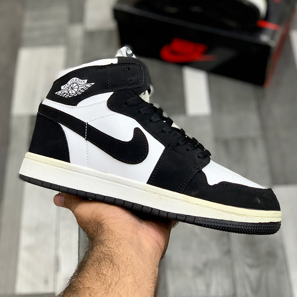 AJ-1 hightops (Matte Panda) Slightly Stained