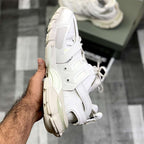 Ballenciiaga Trackk 1.0 (Cream Whiite)Top Premium Batch - ShoesRepublic 