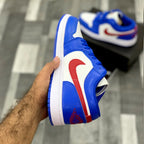 AJ-1 Lows (Sportt Blue GYM Red)- Premium Batch