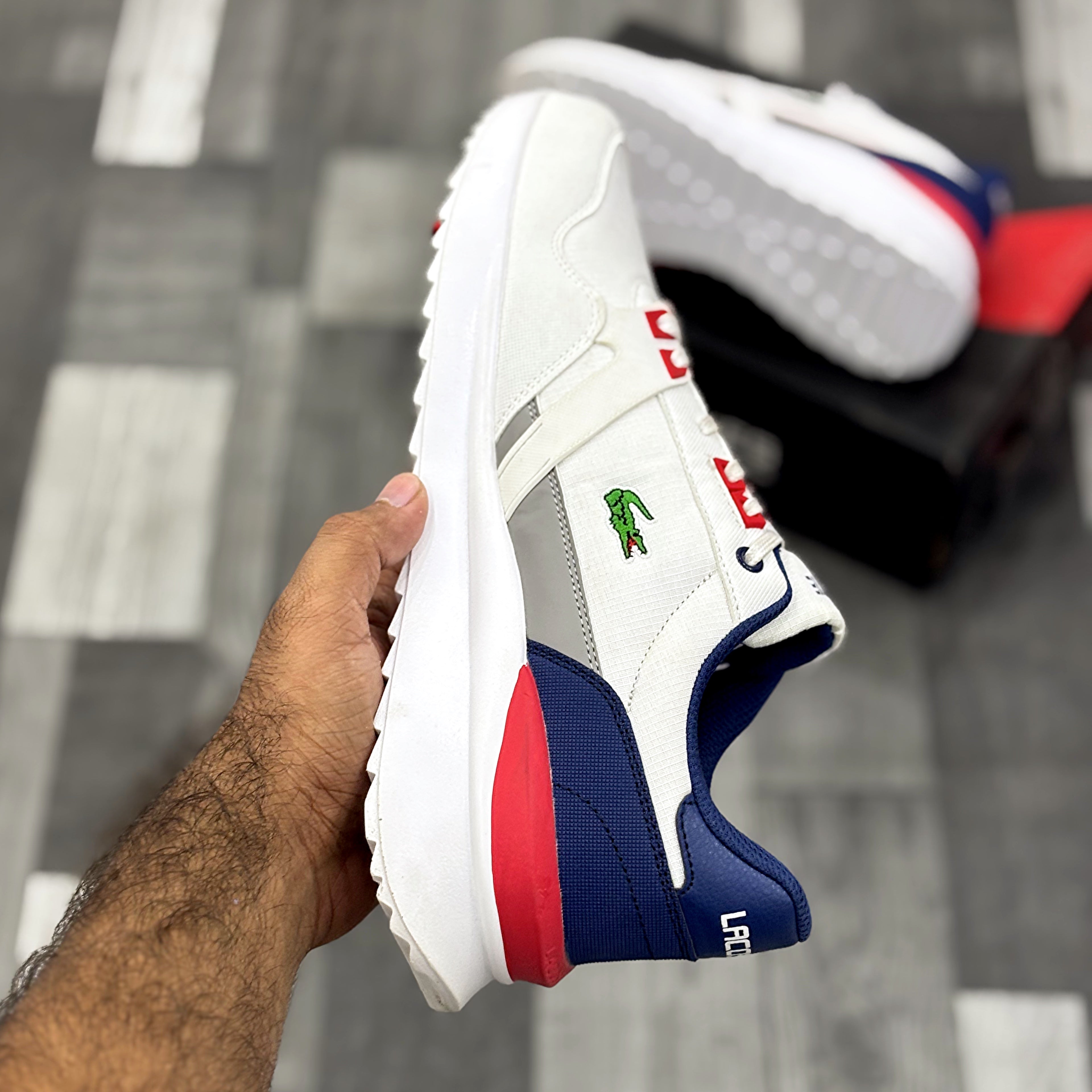 Lacoste (White Blue)