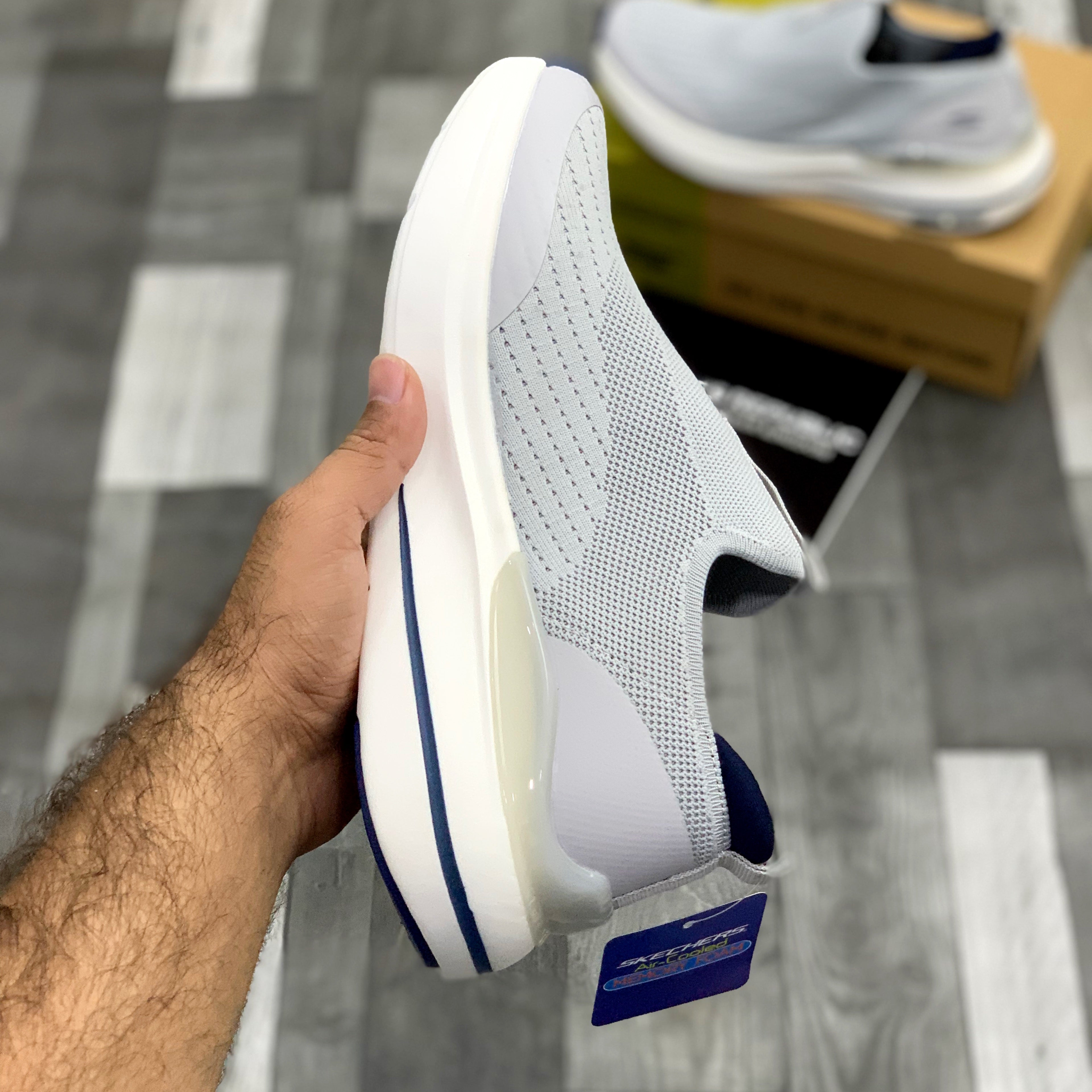 Skeccherrs Max Cushion Memory Foam (Light Grey)