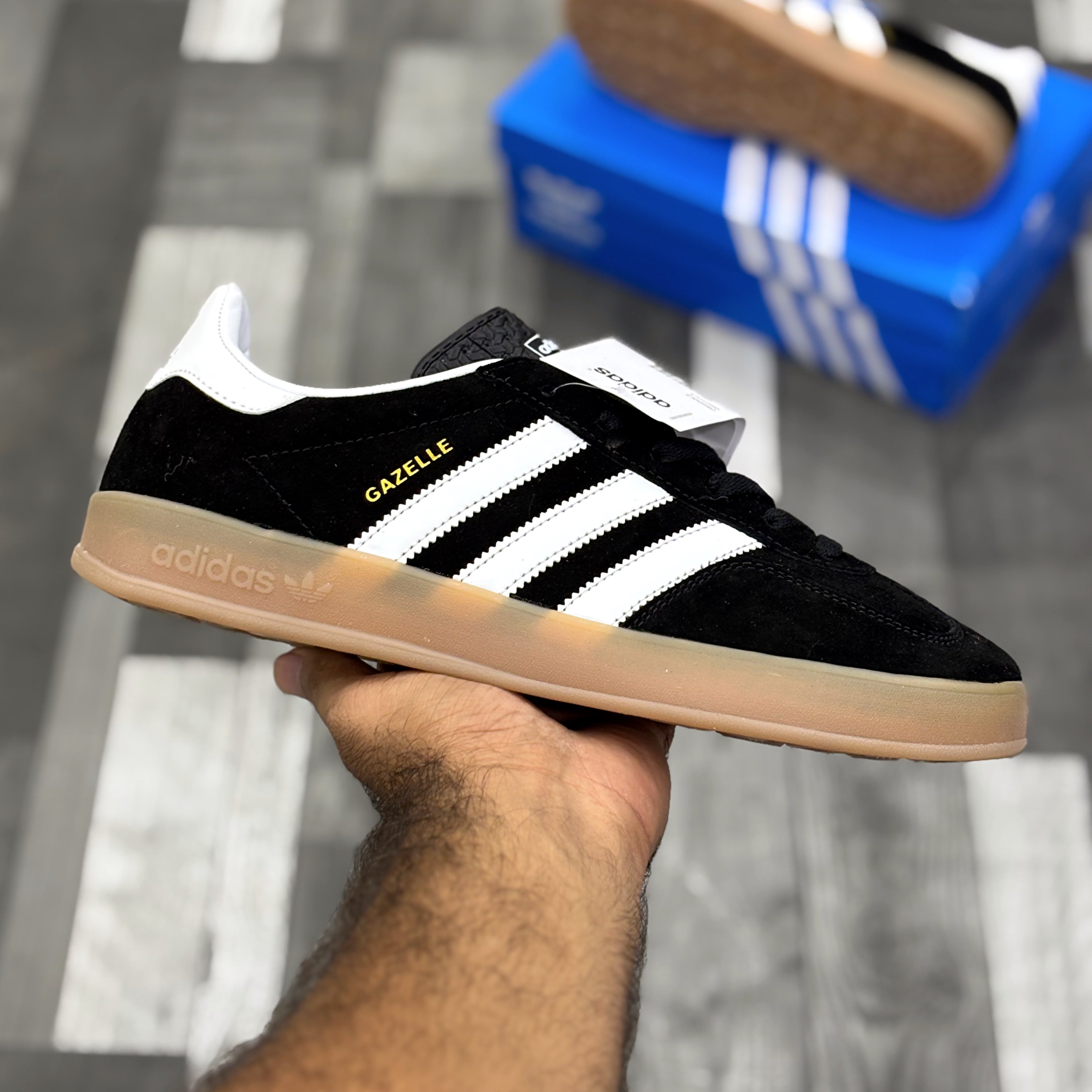 Adii Gazelle (Black Suede) Premium Batch
