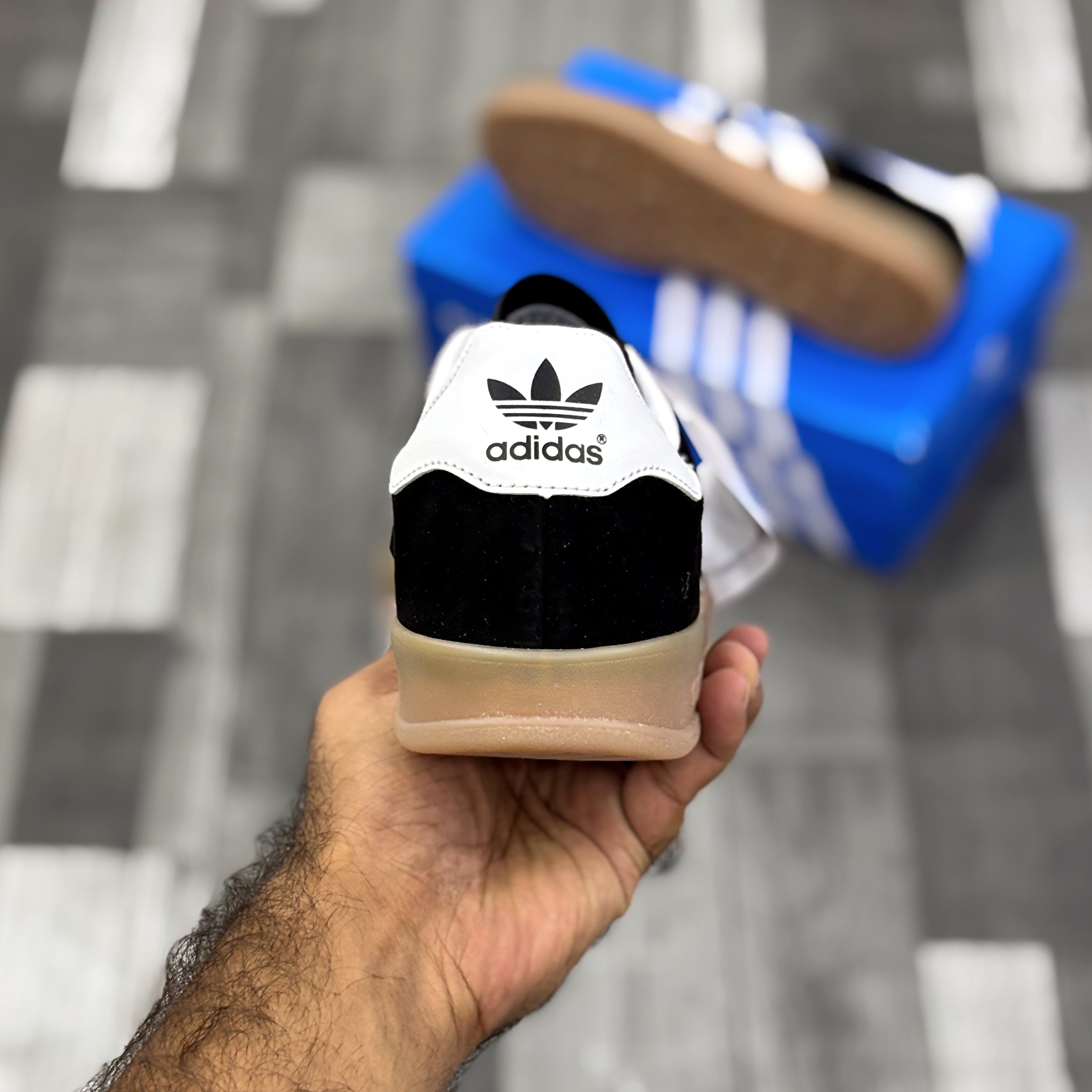 Adii Gazelle (Black Suede) Premium Batch