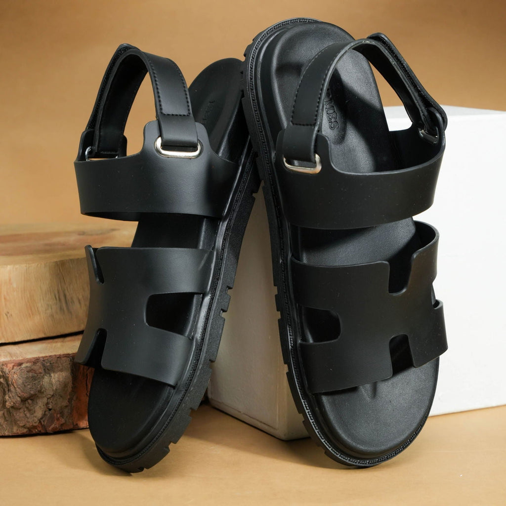 Genius Sandals Black - ShoesRepublic 