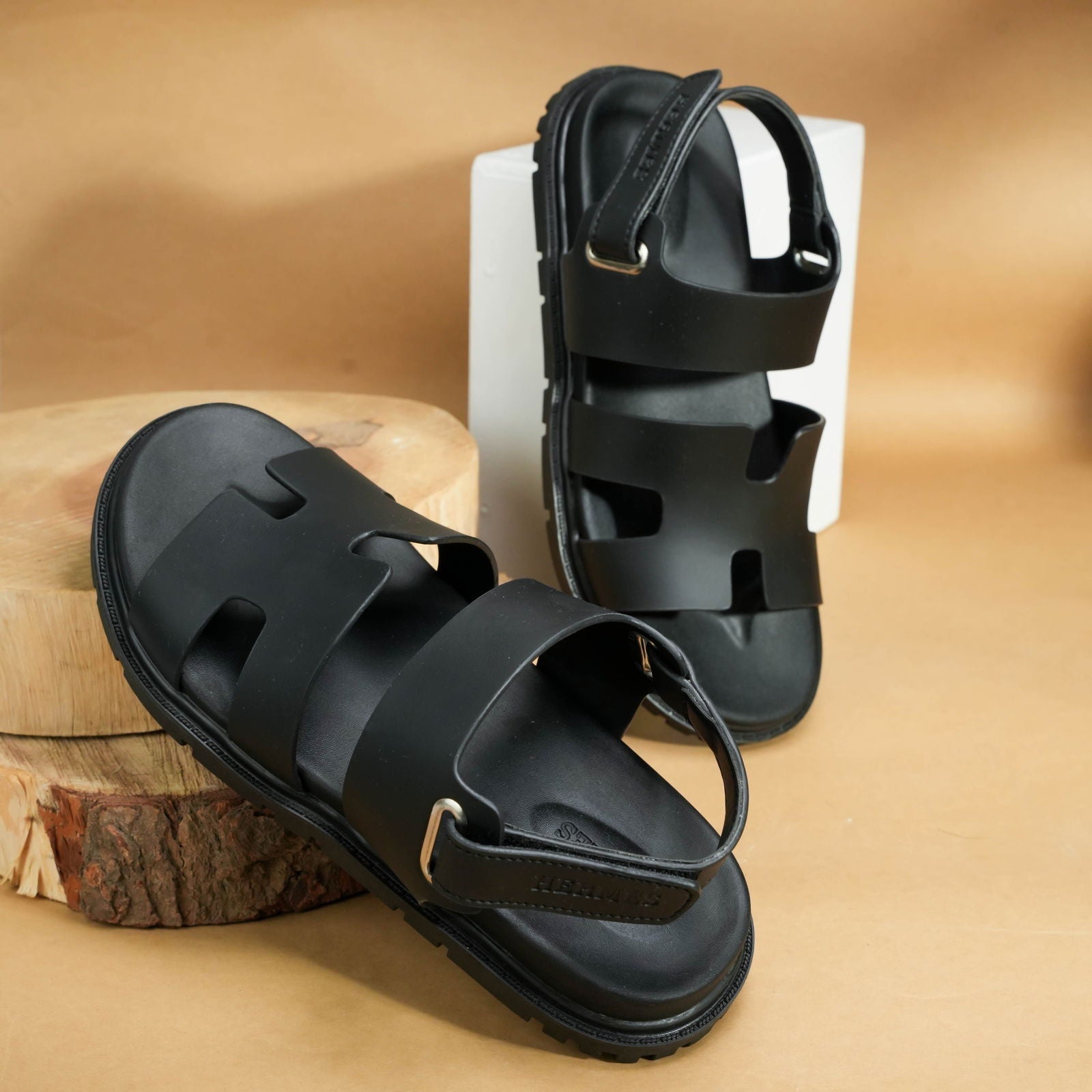 Genius Sandals Black - ShoesRepublic 