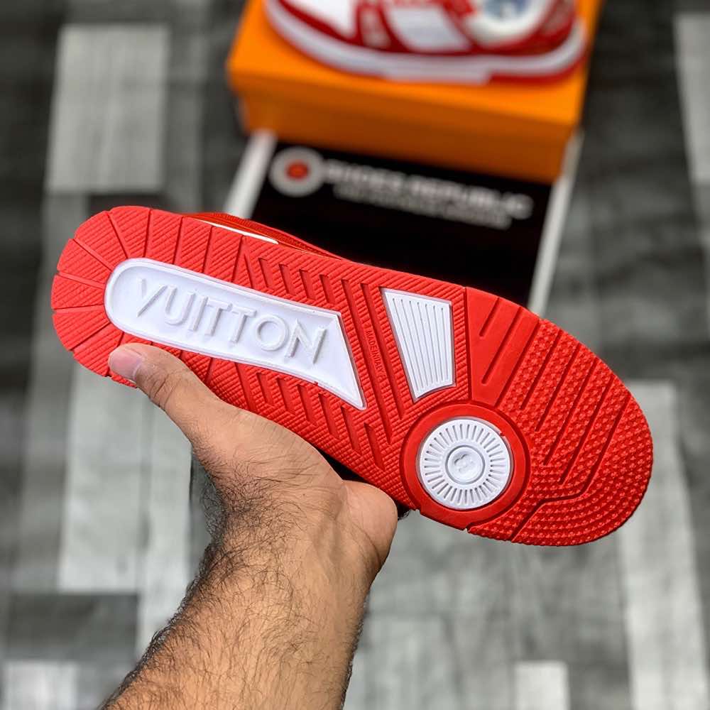 Lo-Vi Trainers Red | Bold Statement Sneaker - ShoesRepublic 