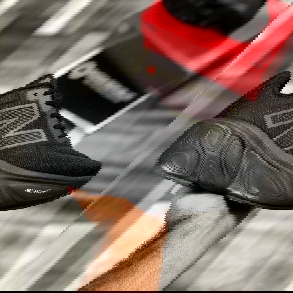 NB Fresh Foam X More V5 (All Black) - ShoesRepublic 