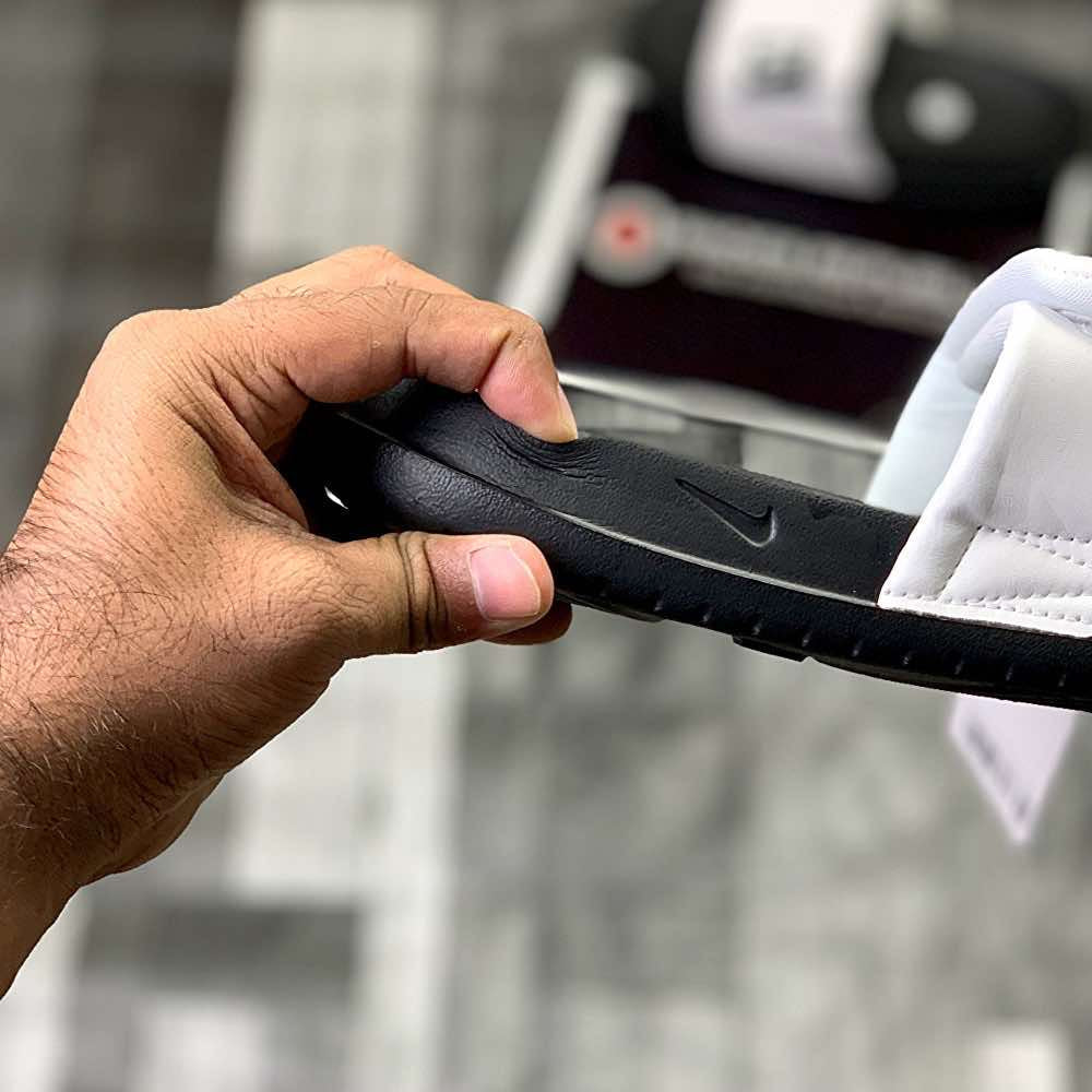 NK off-courtt adjust slide (Black White) - ShoesRepublic 