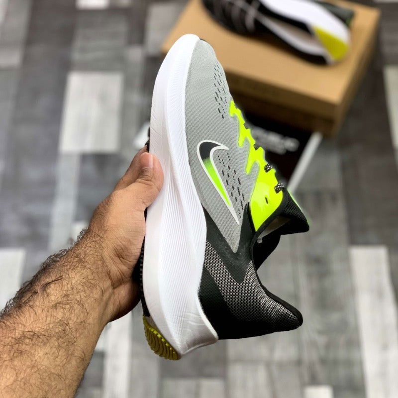 Nk Zooom Wiinfloo 7 (Grey Neon) - ShoesRepublic 