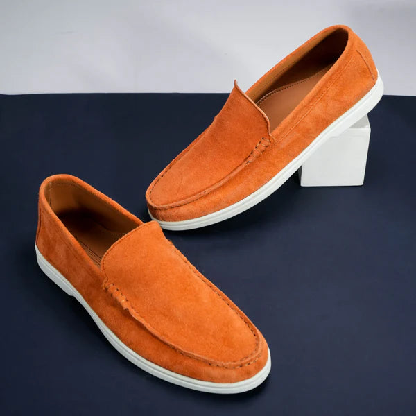 Suede Loafer Cosmic Flame- 100% Pure Suede Leather