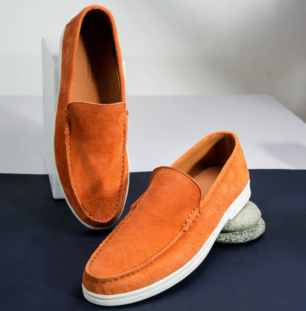 Suede Loafer Cosmic Flame- 100% Pure Suede Leather