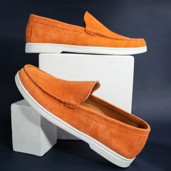 Suede Loafer Cosmic Flame- 100% Pure Suede Leather