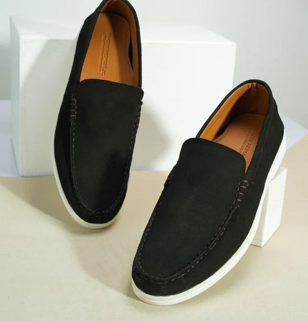 Suede Loafer Dark Cocoa- 100% Pure Suede Leather