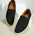 Suede Loafer Dark Cocoa- 100% Pure Suede Leather