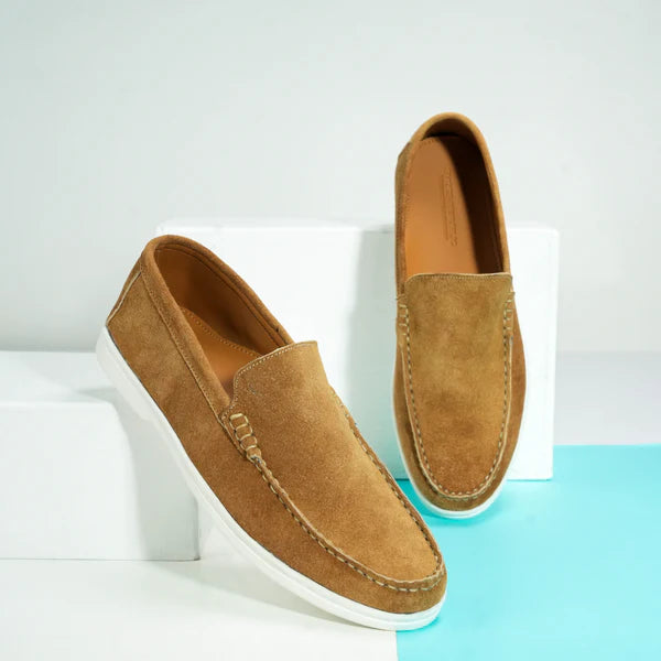 Suede Loafer Earth- 100% Pure Suede Leather