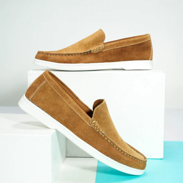 Suede Loafer Earth- 100% Pure Suede Leather