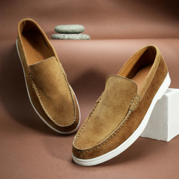 Suede Loafer Earth- 100% Pure Suede Leather